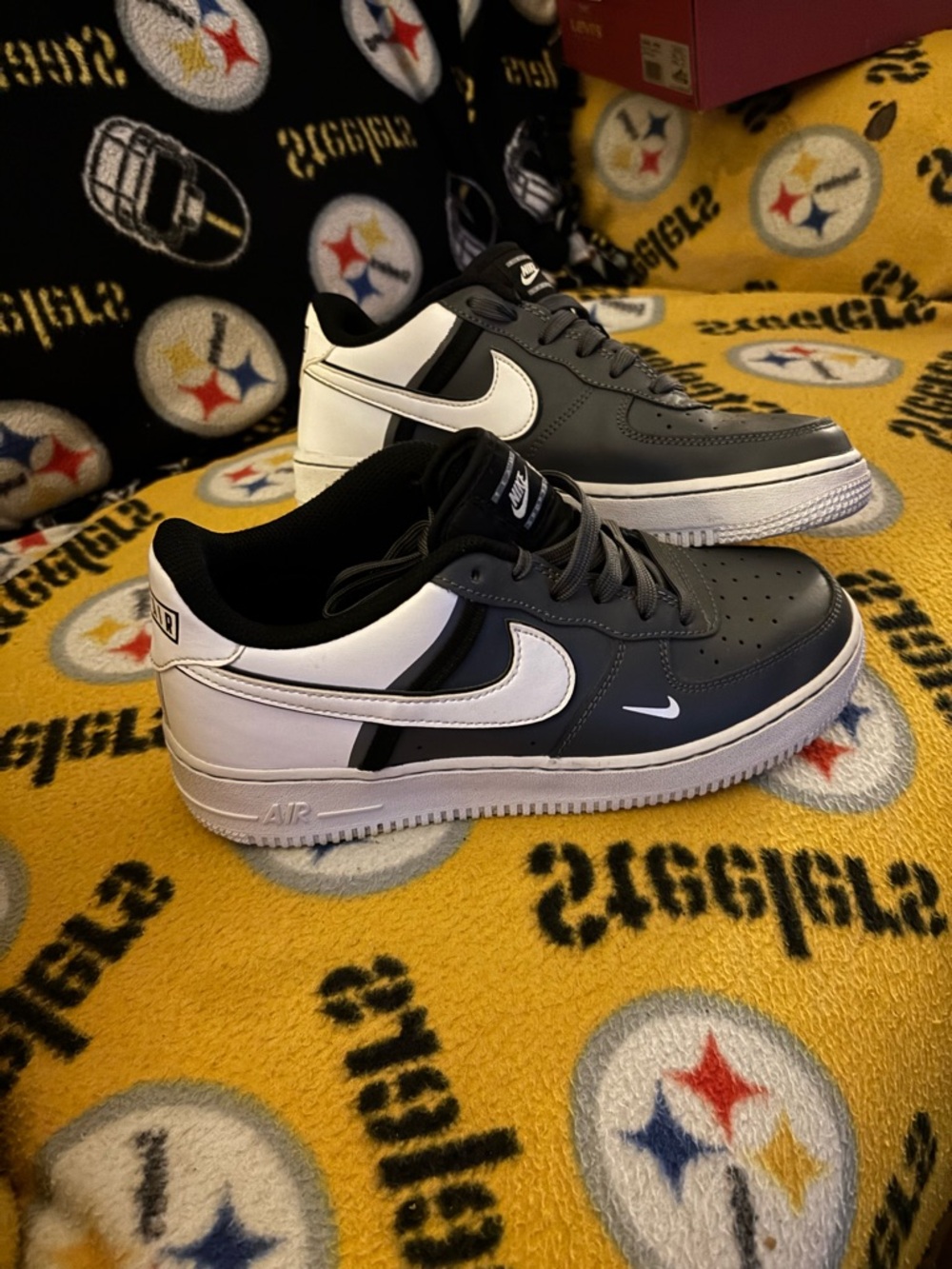 Nike Air Force 1 Low Black & White with Gray Panels